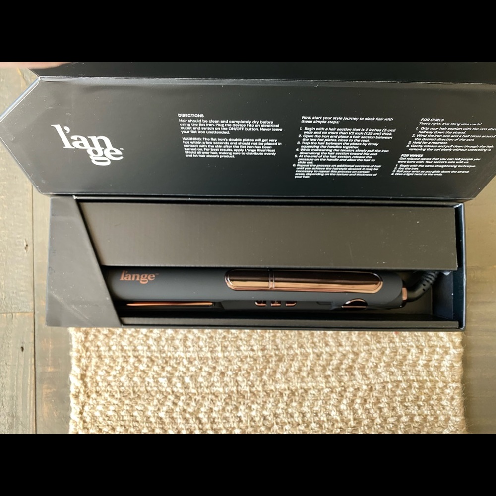 Limited Edition Le Rêve Titanium Flat Iron (Black and Rose Gold)